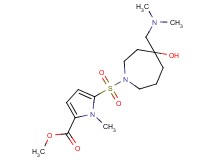 methyl 5-({4-[(dimethylamino)methyl]-4-hydroxy-1-azepanyl}sulfonyl)-1-methyl-1H-pyrrole-2-carboxylate