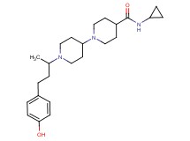N-cyclopropyl-1'-[3-(4-hydroxyphenyl)-1-methylpropyl]-1,4'-bipiperidine-4-carboxamide