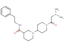 1'-(N,N-dimethylglycyl)-N-(2-phenylethyl)-1,4'-bipiperidine-3-carboxamide
