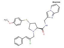(4R)-1-[(2Z)-2-chloro-3-phenyl-2-propen-1-yl]-N-(imidazo[1,2-a]pyridin-2-ylmethyl)-4-[(4-methoxyphenyl)thio]-L-prolinamide