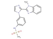 N-{3-[2-(1-methyl-1H-benzimidazol-2-yl)-1H-imidazol-1-yl]phenyl}methanesulfonamide