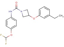 N-[4-(difluoromethoxy)phenyl]-3-(3-ethylphenoxy)azetidine-1-carboxamide
