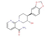 2-[(3S*,4S*)-4-(1,3-benzodioxol-5-yl)-3-hydroxypiperidin-1-yl]nicotinamide
