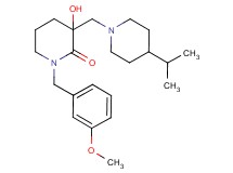3-hydroxy-3-[(4-isopropyl-1-piperidinyl)methyl]-1-(3-methoxybenzyl)-2-piperidinone