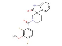 1'-(2,4-difluoro-3-methoxybenzoyl)spiro[indole-3,3'-piperidin]-2(1H)-one