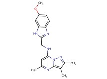 N-[(6-methoxy-1H-benzimidazol-2-yl)methyl]-2,3,5-trimethylpyrazolo[1,5-a]pyrimidin-7-amine