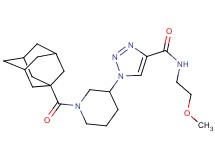 1-[1-(1-adamantylcarbonyl)-3-piperidinyl]-N-(2-methoxyethyl)-1H-1,2,3-triazole-4-carboxamide