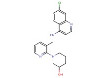 1-(3-{[(7-chloroquinolin-4-yl)amino]methyl}pyridin-2-yl)piperidin-3-ol