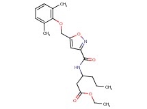 ethyl 3-[({5-[(2,6-dimethylphenoxy)methyl]-3-isoxazolyl}carbonyl)amino]hexanoate