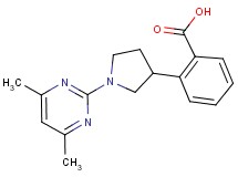 2-[1-(4,6-dimethyl-2-pyrimidinyl)-3-pyrrolidinyl]benzoic acid