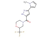 4-{[3-(1-methyl-1H-pyrrol-2-yl)-1H-pyrazol-5-yl]carbonyl}-2-(trifluoromethyl)morpholine