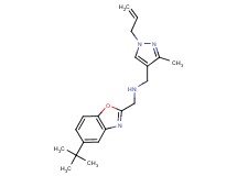 1-(1-allyl-3-methyl-1H-pyrazol-4-yl)-N-[(5-tert-butyl-1,3-benzoxazol-2-yl)methyl]methanamine