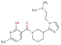 3-[(3-{1-[2-(dimethylamino)ethyl]-1H-imidazol-2-yl}-1-piperidinyl)carbonyl]-6-methyl-2-pyridinol