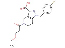 5-(3-ethoxypropanoyl)-1-(4-fluorobenzyl)-4,5,6,7-tetrahydro-1H-pyrazolo[4,3-c]pyridine-3-carboxylic acid