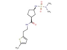 (1S*,3R*)-3-{[(dimethylamino)sulfonyl]amino}-N-[2-(5-methyl-2-thienyl)ethyl]cyclopentanecarboxamide