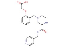{2-[(3-{[(4-pyridinylmethyl)amino]carbonyl}-1-piperazinyl)methyl]phenoxy}acetic acid