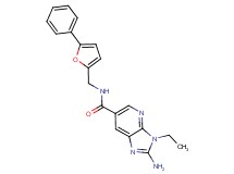 2-amino-3-ethyl-N-[(5-phenyl-2-furyl)methyl]-3H-imidazo[4,5-b]pyridine-6-carboxamide