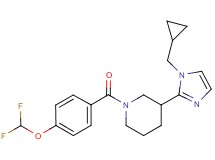 3-[1-(cyclopropylmethyl)-1H-imidazol-2-yl]-1-[4-(difluoromethoxy)benzoyl]piperidine