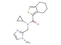 N-cyclopropyl-N-[(1-methyl-1H-imidazol-2-yl)methyl]-4,5,6,7-tetrahydro-2-benzothiophene-1-carboxamide