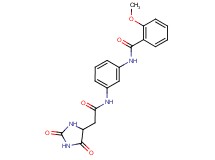 N-(3-{[(2,5-dioxoimidazolidin-4-yl)acetyl]amino}phenyl)-2-methoxybenzamide