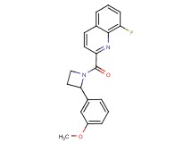 8-fluoro-2-{[2-(3-methoxyphenyl)-1-azetidinyl]carbonyl}quinoline