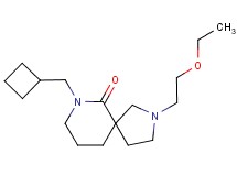 7-(cyclobutylmethyl)-2-(2-ethoxyethyl)-2,7-diazaspiro[4.5]decan-6-one