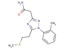 2-{1-(2-methylphenyl)-5-[2-(methylthio)ethyl]-1H-1,2,4-triazol-3-yl}acetamide