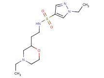 1-ethyl-N-[2-(4-ethylmorpholin-2-yl)ethyl]-1H-pyrazole-4-sulfonamide