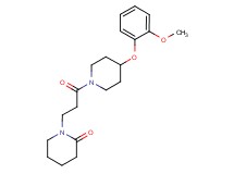 1-{3-[4-(2-methoxyphenoxy)-1-piperidinyl]-3-oxopropyl}-2-piperidinone