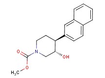 methyl (3S*,4S*)-3-hydroxy-4-(2-naphthyl)piperidine-1-carboxylate