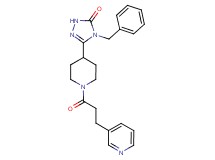 4-benzyl-5-[1-(3-pyridin-3-ylpropanoyl)piperidin-4-yl]-2,4-dihydro-3H-1,2,4-triazol-3-one