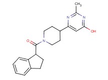 6-[1-(2,3-dihydro-1H-inden-1-ylcarbonyl)-4-piperidinyl]-2-methyl-4-pyrimidinol