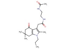 N-[2-(acetylamino)ethyl]-2-(2,6,6-trimethyl-4-oxo-1-propyl-4,5,6,7-tetrahydro-1H-indol-3-yl)acetamide