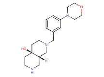 rel-(4aS,8aS)-2-[3-(4-morpholinyl)benzyl]octahydro-2,7-naphthyridin-4a(2H)-ol dihydrochloride