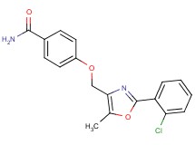 4-{[2-(2-chlorophenyl)-5-methyl-1,3-oxazol-4-yl]methoxy}benzamide