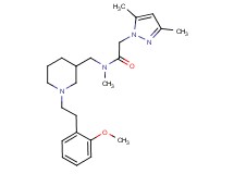 2-(3,5-dimethyl-1H-pyrazol-1-yl)-N-({1-[2-(2-methoxyphenyl)ethyl]-3-piperidinyl}methyl)-N-methylacetamide