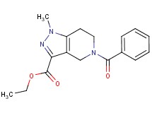 ethyl 5-benzoyl-1-methyl-4,5,6,7-tetrahydro-1H-pyrazolo[4,3-c]pyridine-3-carboxylate