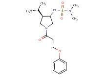 N'-[(3S*,4R*)-4-isopropyl-1-(3-phenoxypropanoyl)pyrrolidin-3-yl]-N,N-dimethylsulfamide
