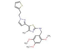 4-methyl-5-{1-[2-(2-thienyl)ethyl]-1H-pyrazol-3-yl}-N-(2,4,5-trimethoxybenzyl)-1,3-thiazol-2-amine