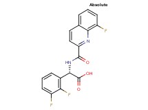 (2S)-(2,3-difluorophenyl){[(8-fluoro-2-quinolinyl)carbonyl]amino}acetic acid