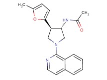 N-[(3S*,4R*)-1-(1-isoquinolinyl)-4-(5-methyl-2-furyl)-3-pyrrolidinyl]acetamide