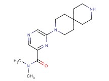 6-(3,9-diazaspiro[5.5]undec-3-yl)-N,N-dimethyl-2-pyrazinecarboxamide hydrochloride