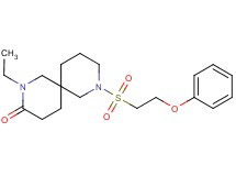 2-ethyl-8-[(2-phenoxyethyl)sulfonyl]-2,8-diazaspiro[5.5]undecan-3-one
