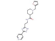 1-(2-furylmethyl)-N-[2-(3-pyridin-4-yl-1H-1,2,4-triazol-5-yl)ethyl]piperidine-3-carboxamide