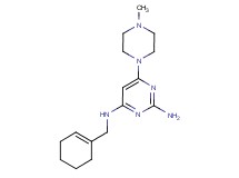 N~4~-(cyclohex-1-en-1-ylmethyl)-6-(4-methylpiperazin-1-yl)pyrimidine-2,4-diamine