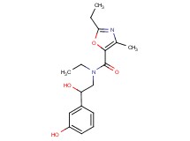 N,2-diethyl-N-[2-hydroxy-2-(3-hydroxyphenyl)ethyl]-4-methyl-1,3-oxazole-5-carboxamide
