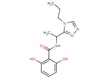 2,6-dihydroxy-N-[1-(4-propyl-4H-1,2,4-triazol-3-yl)ethyl]benzamide