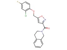 2-({5-[(2-chloro-4-fluorophenoxy)methyl]-3-isoxazolyl}carbonyl)-1,2,3,4-tetrahydroisoquinoline
