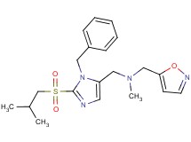 1-[1-benzyl-2-(isobutylsulfonyl)-1H-imidazol-5-yl]-N-(5-isoxazolylmethyl)-N-methylmethanamine