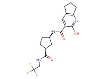 2-hydroxy-N-(rel-(1R,3S)-3-{[(2,2,2-trifluoroethyl)amino]carbonyl}cyclopentyl)-6,7-dihydro-5H-cyclopenta[b]pyridine-3-carboxamide
